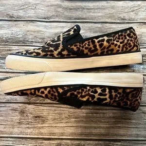 Sperry Shoes Sperry Animal Print Calf Hair Seaside Slip On